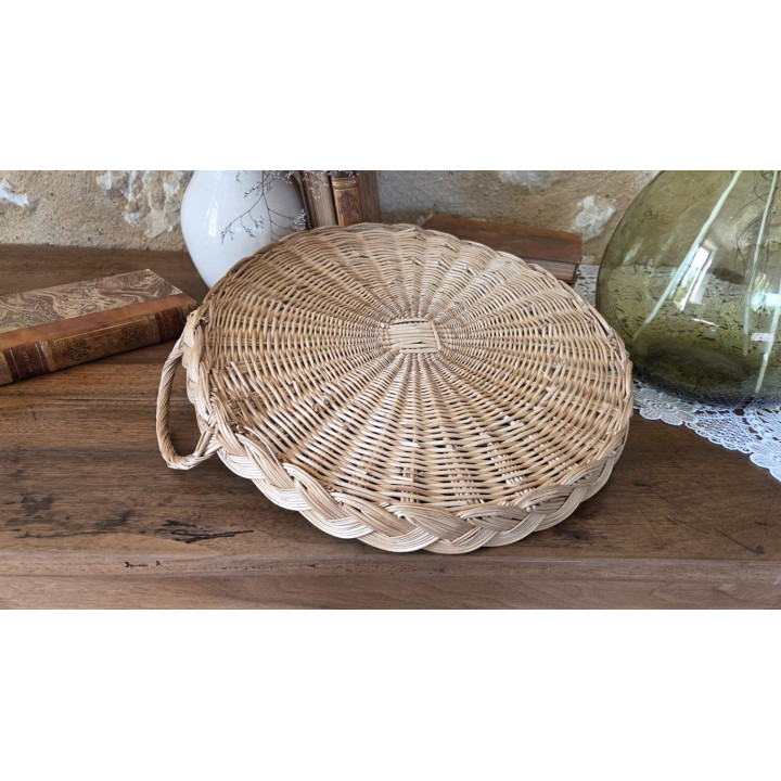 Grand plateau en osier