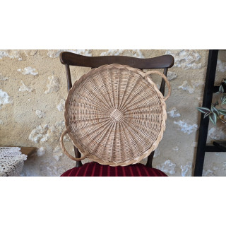 Grand plateau en osier