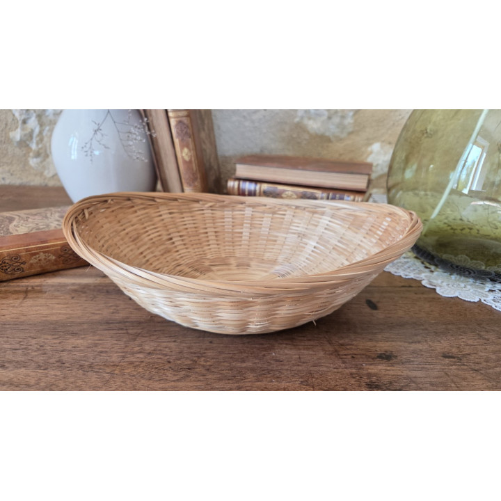 Panière ovale en osier