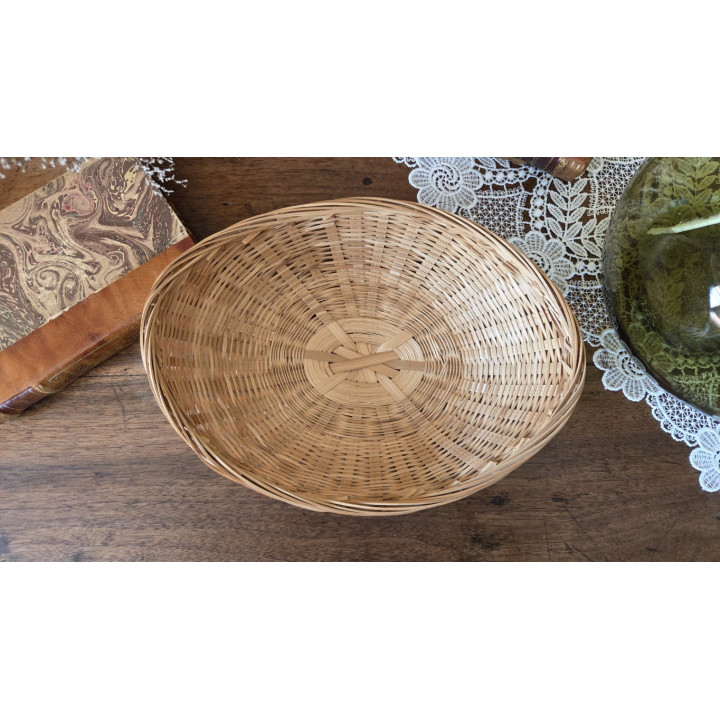 Panière ovale en osier