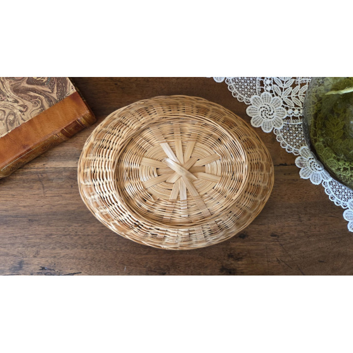 Panière ovale en osier