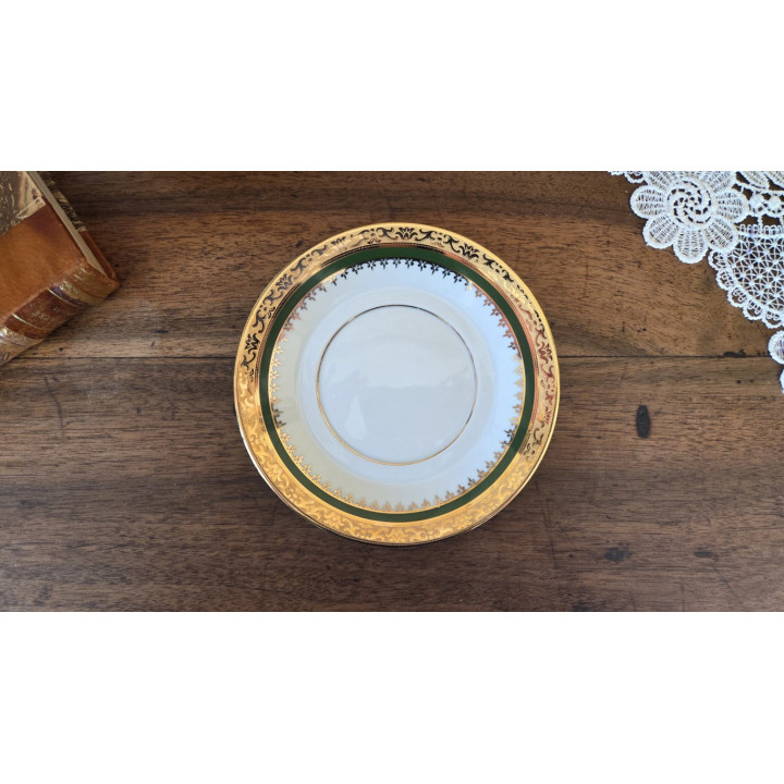 Tasse et sous-tasse en porcelaine de Limoges