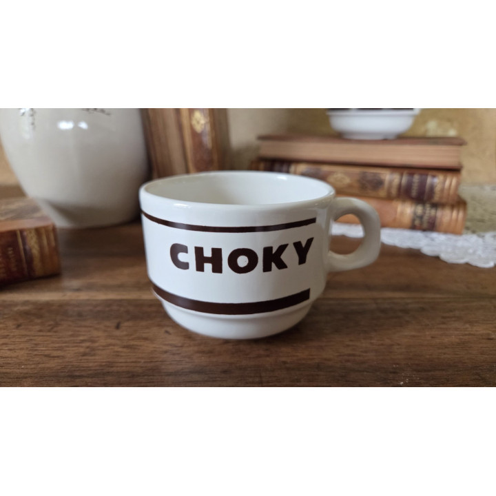 Tasse vintage Choky en faience