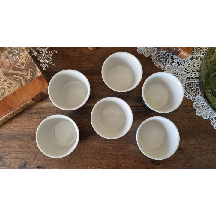 6 ramequins bleus Villeroy et Boch