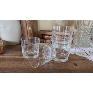 Ensemble de 4 verres gravés