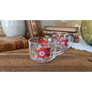 Duo de tasses en verre