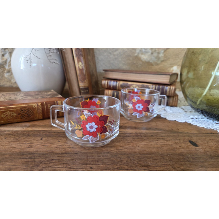 Duo de tasses en verre