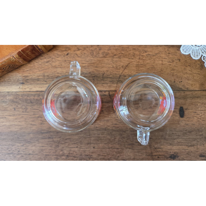 Duo de tasses en verre