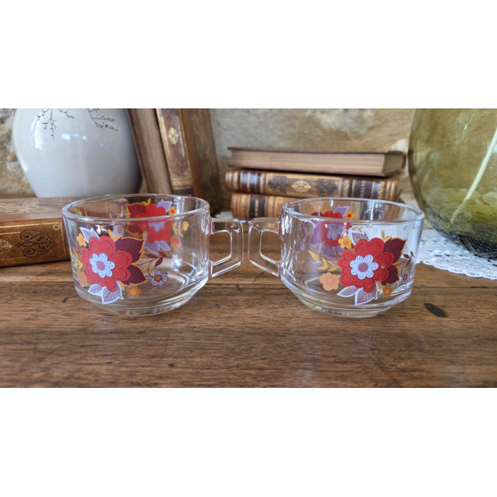 Duo de tasses en verre